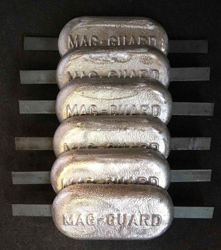6 x 2.5kg Magnesium boat Anodes